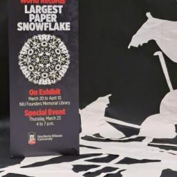 My Library Is… The world’s largest paper snowflake