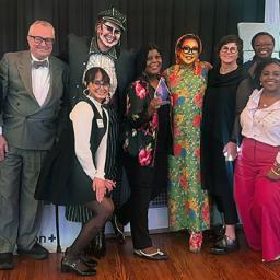 Library staff and board members at OPAGLA+ gala
