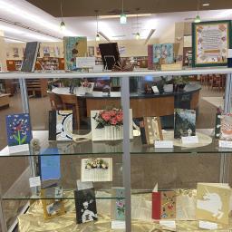 Glass display containing examples.