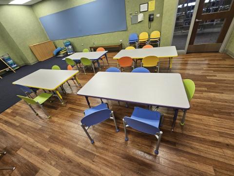 tables and chairs