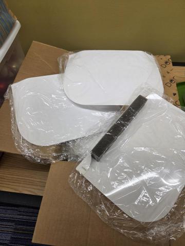 Photo of face shields