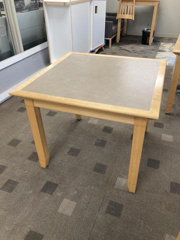 small square table
